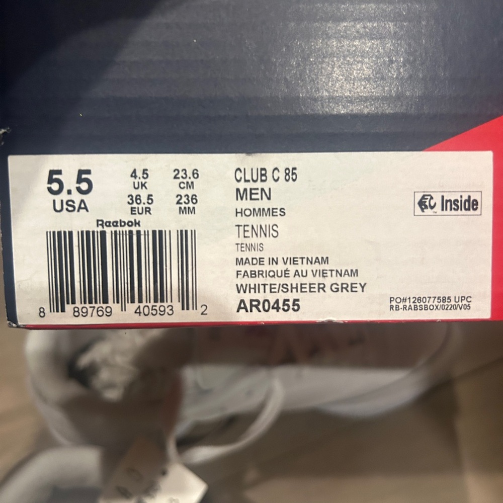 Reebok Club C 85 white sneakers shoes - Picture 6 of 8